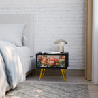 STYLISH BEAUTY Nightstand in Black Finish