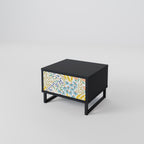 HELLO SPRING Nightstand in Black Finish