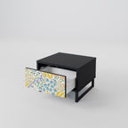 HELLO SPRING Nightstand in Black Finish