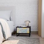 HELLO SPRING Nightstand in Black Finish