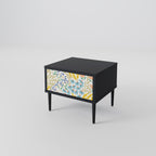 HELLO SPRING Nightstand in Black Finish