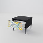 HELLO SPRING Nightstand in Black Finish