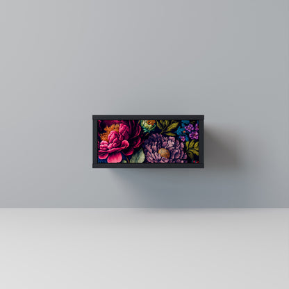 BLOOMING ELEGANCE Nattduksbord i svart finish