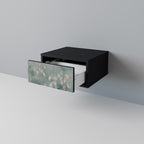 NIGHT LADY Nightstand in Black Finish
