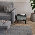 NIGHT LADY Nightstand in Black Finish