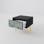NIGHT LADY Nightstand in Black Finish