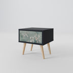 NIGHT LADY Nightstand in Black Finish