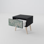 NIGHT LADY Nightstand in Black Finish