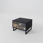 GENTLE POWER Nightstand in Black Finish