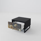 GENTLE POWER Nightstand in Black Finish