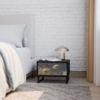 GENTLE POWER Nightstand in Black Finish