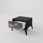 GENTLE POWER Nightstand in Black Finish