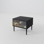 GENTLE POWER Nightstand in Black Finish