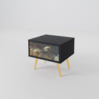 GENTLE POWER Nightstand in Black Finish