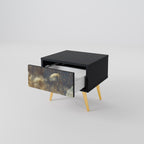 GENTLE POWER Nightstand in Black Finish