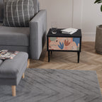 PASTEL DESTINY Nightstand in Black Finish