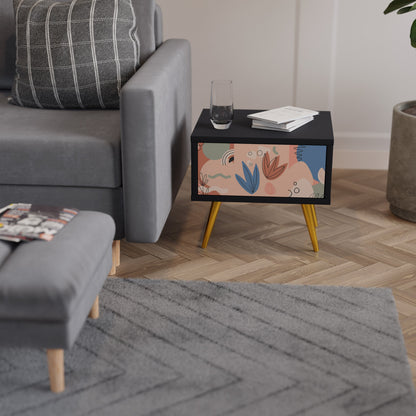 PASTEL DESTINY nattduksbord i svart finish