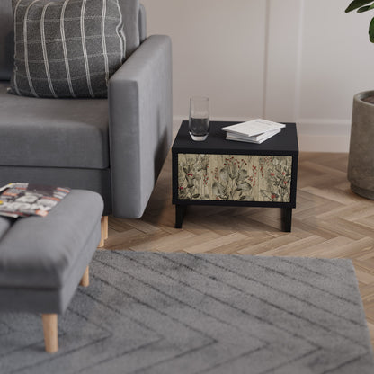 HERBAL GRACE nattduksbord i svart finish
