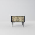 HERBAL GRACE Nightstand in Black Finish