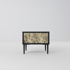 HERBAL GRACE Nightstand in Black Finish