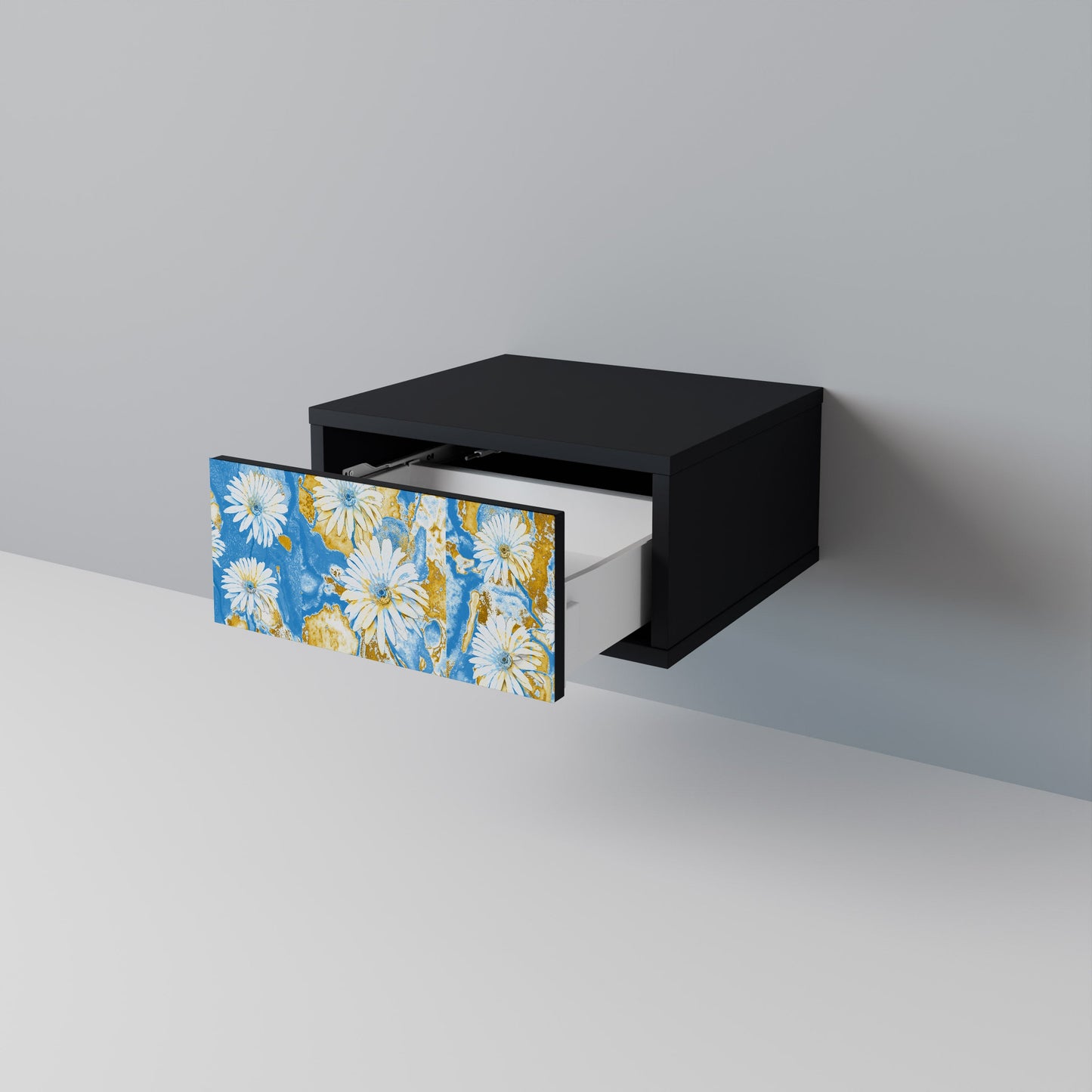 DAISY LUXE nattduksbord i svart finish