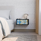 DAISY LUXE Nightstand in Black Finish