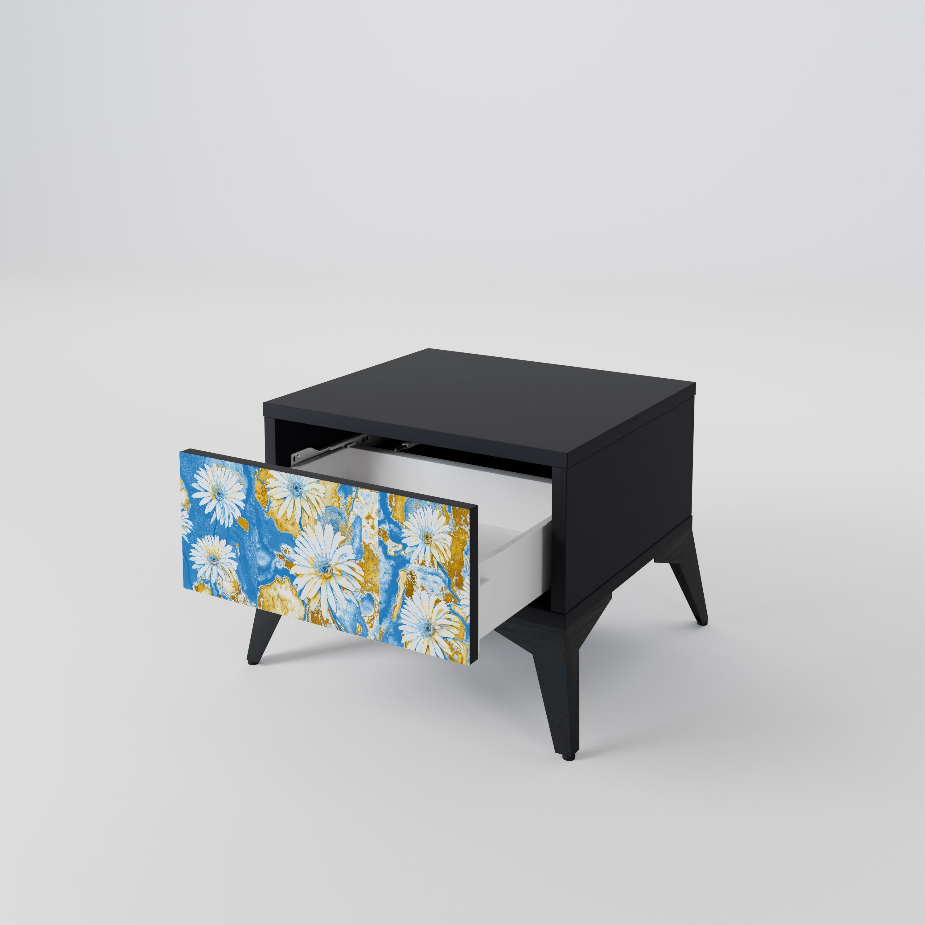 DAISY LUXE nattduksbord i svart finish