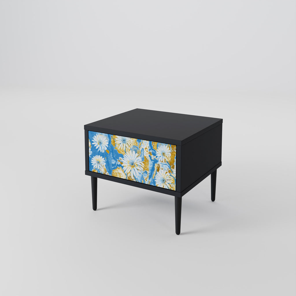 DAISY LUXE nattduksbord i svart finish
