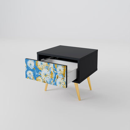 DAISY LUXE nattduksbord i svart finish