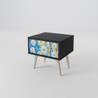 DAISY LUXE Nightstand in Black Finish
