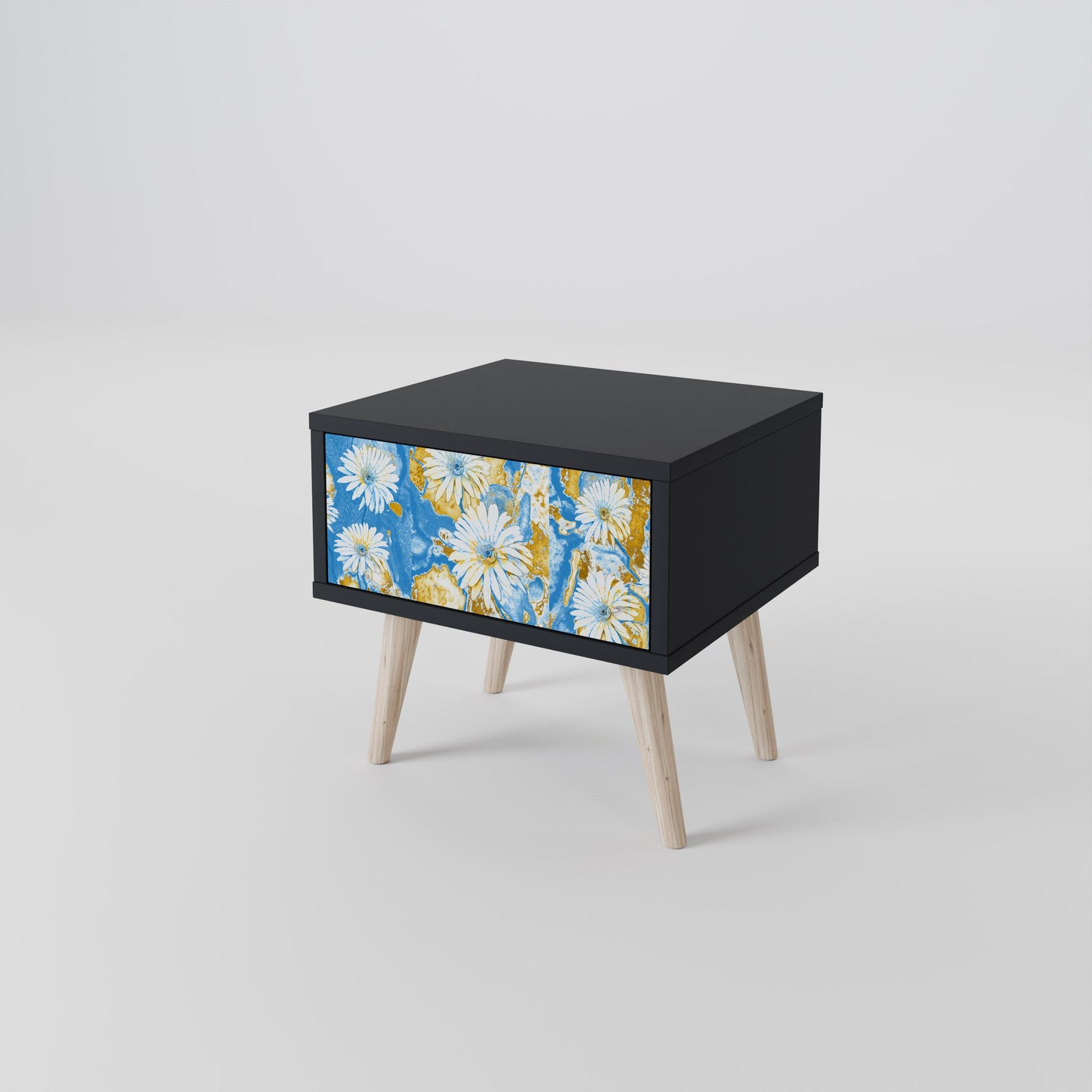 DAISY LUXE nattduksbord i svart finish