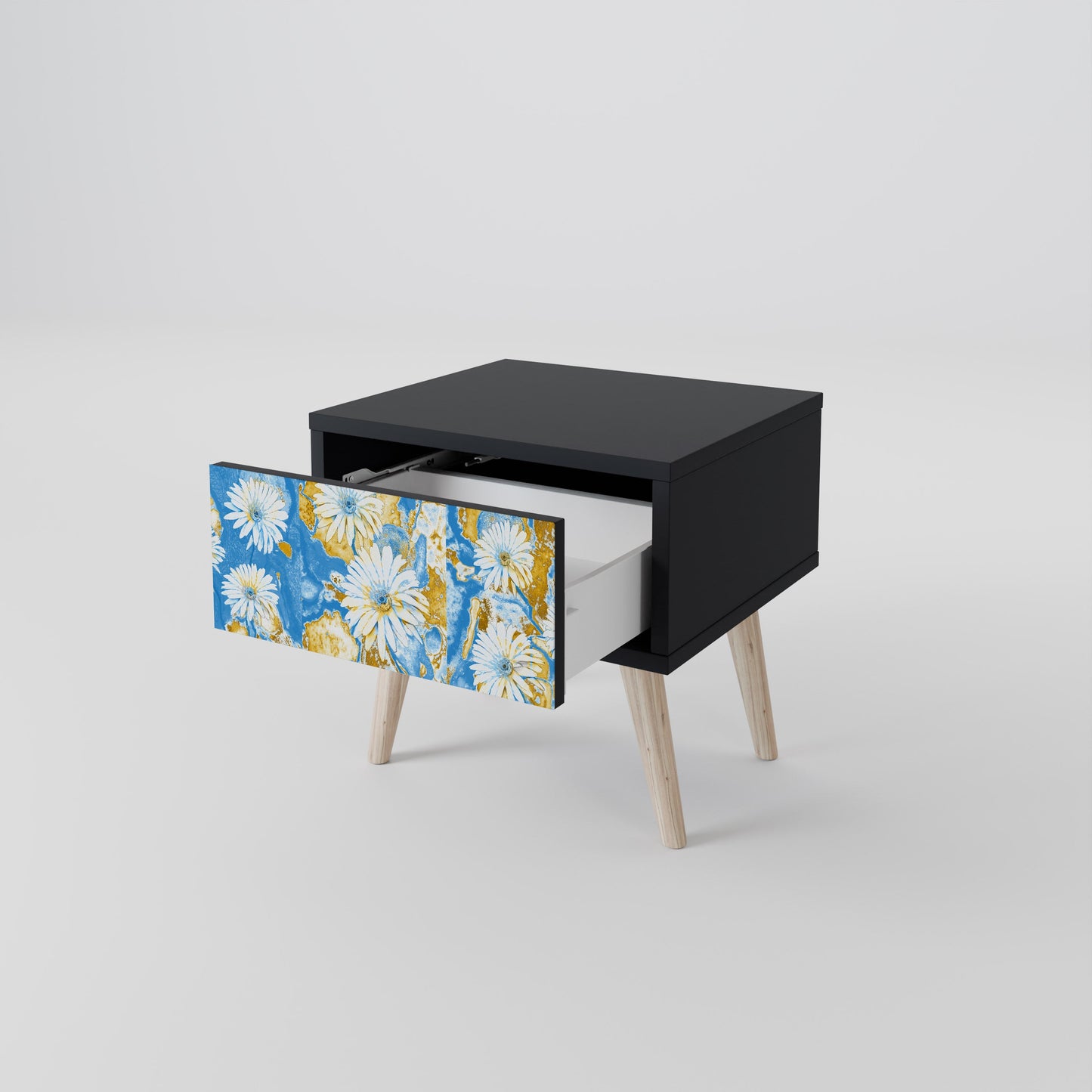 DAISY LUXE nattduksbord i svart finish