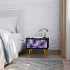 MAGIC NATURE Nightstand in Black Finish