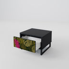 TROPICAL BEAUTY Nightstand in Black Finish