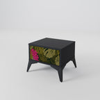 TROPICAL BEAUTY Nightstand in Black Finish