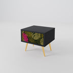 TROPICAL BEAUTY Nightstand in Black Finish