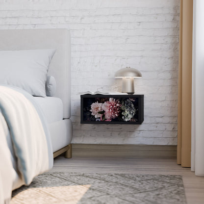 PURE BLOSSOM Nattduksbord i svart finish