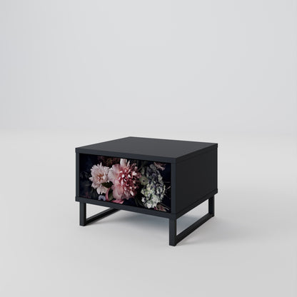 PURE BLOSSOM Nattduksbord i svart finish