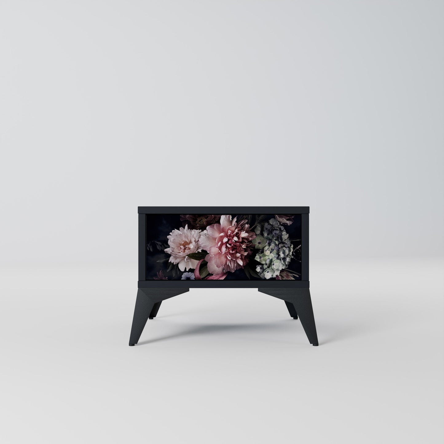 PURE BLOSSOM Nattduksbord i svart finish