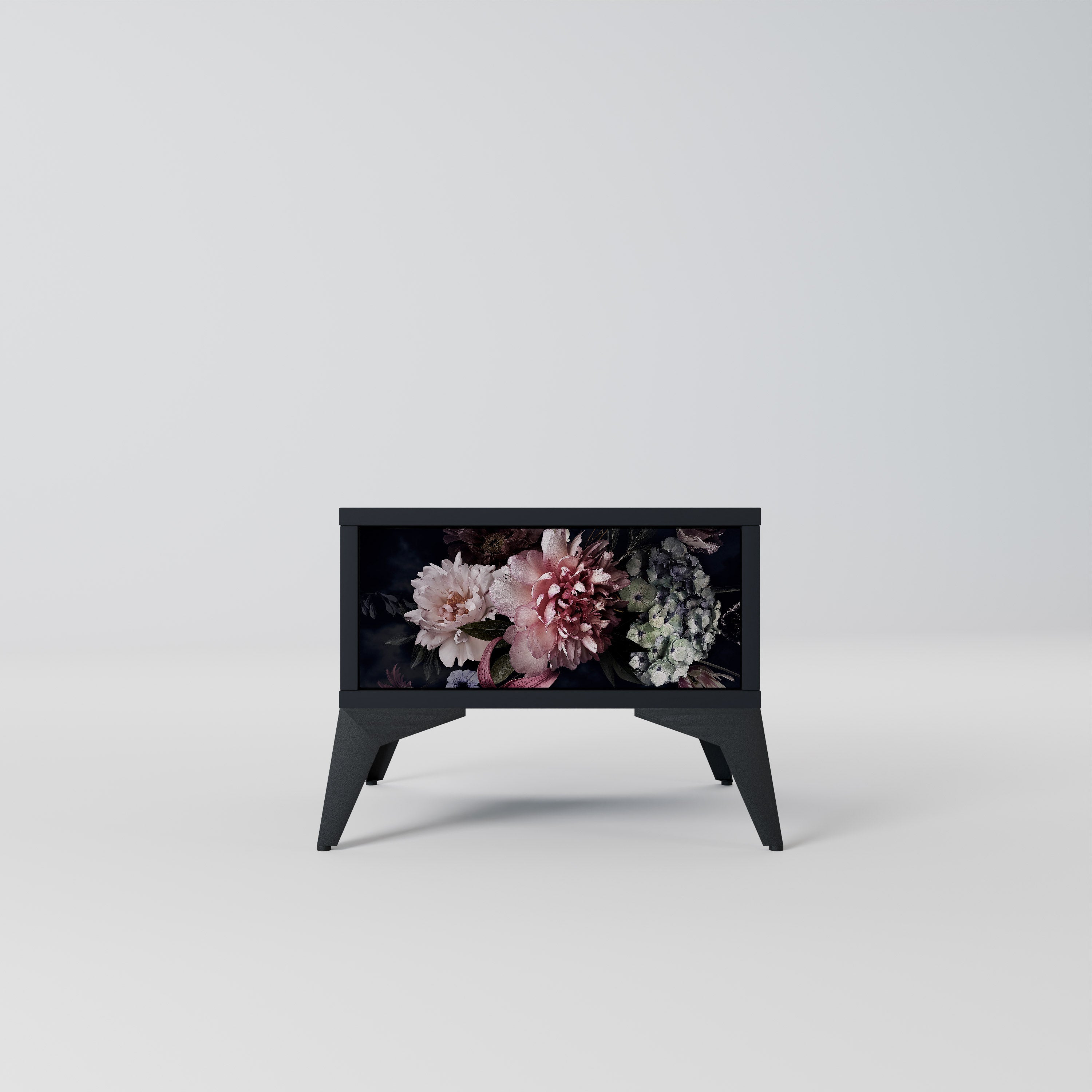 PURE BLOSSOM Nattduksbord i svart finish