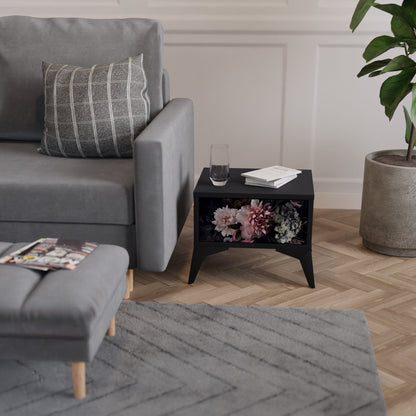 PURE BLOSSOM Nattduksbord i svart finish