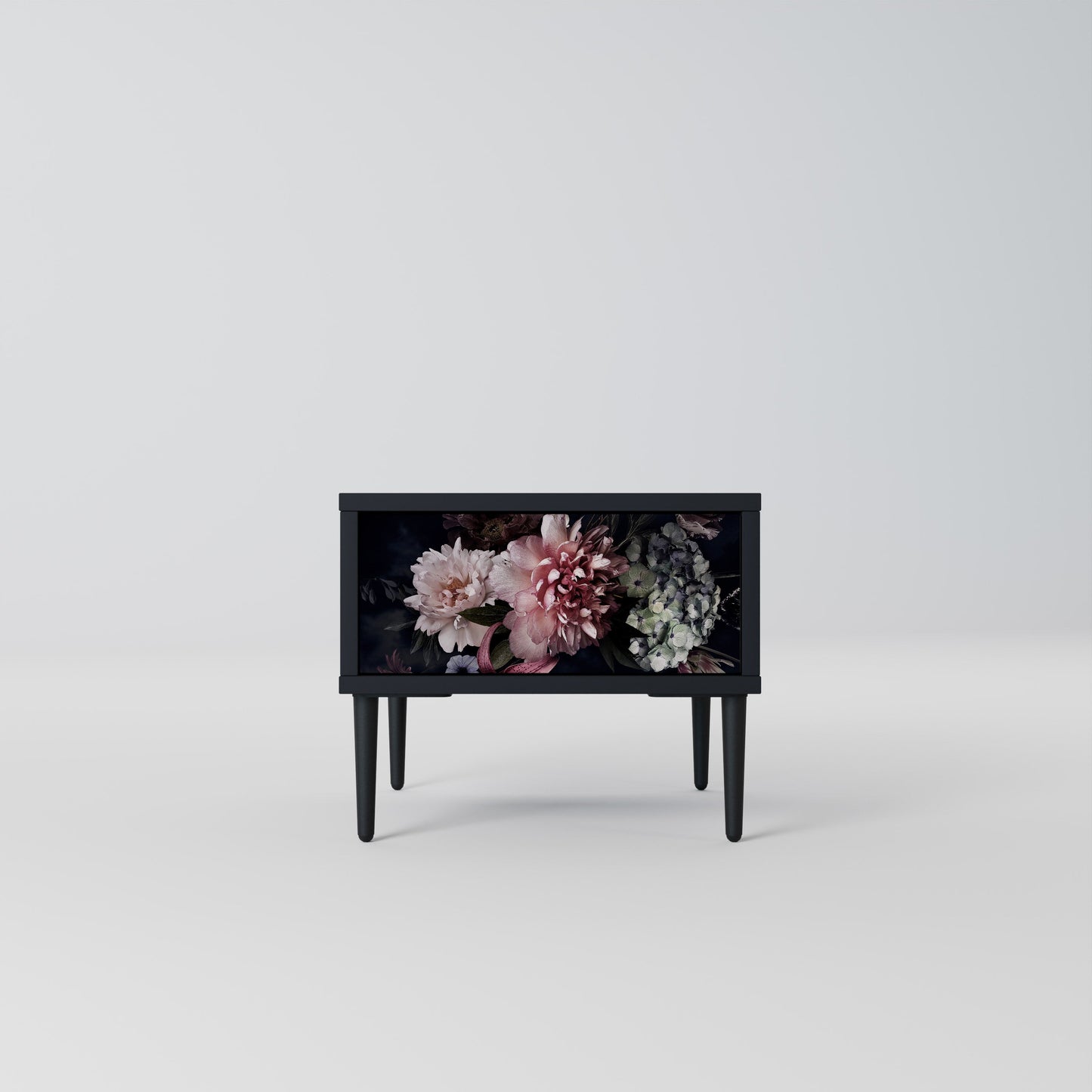 PURE BLOSSOM Nattduksbord i svart finish