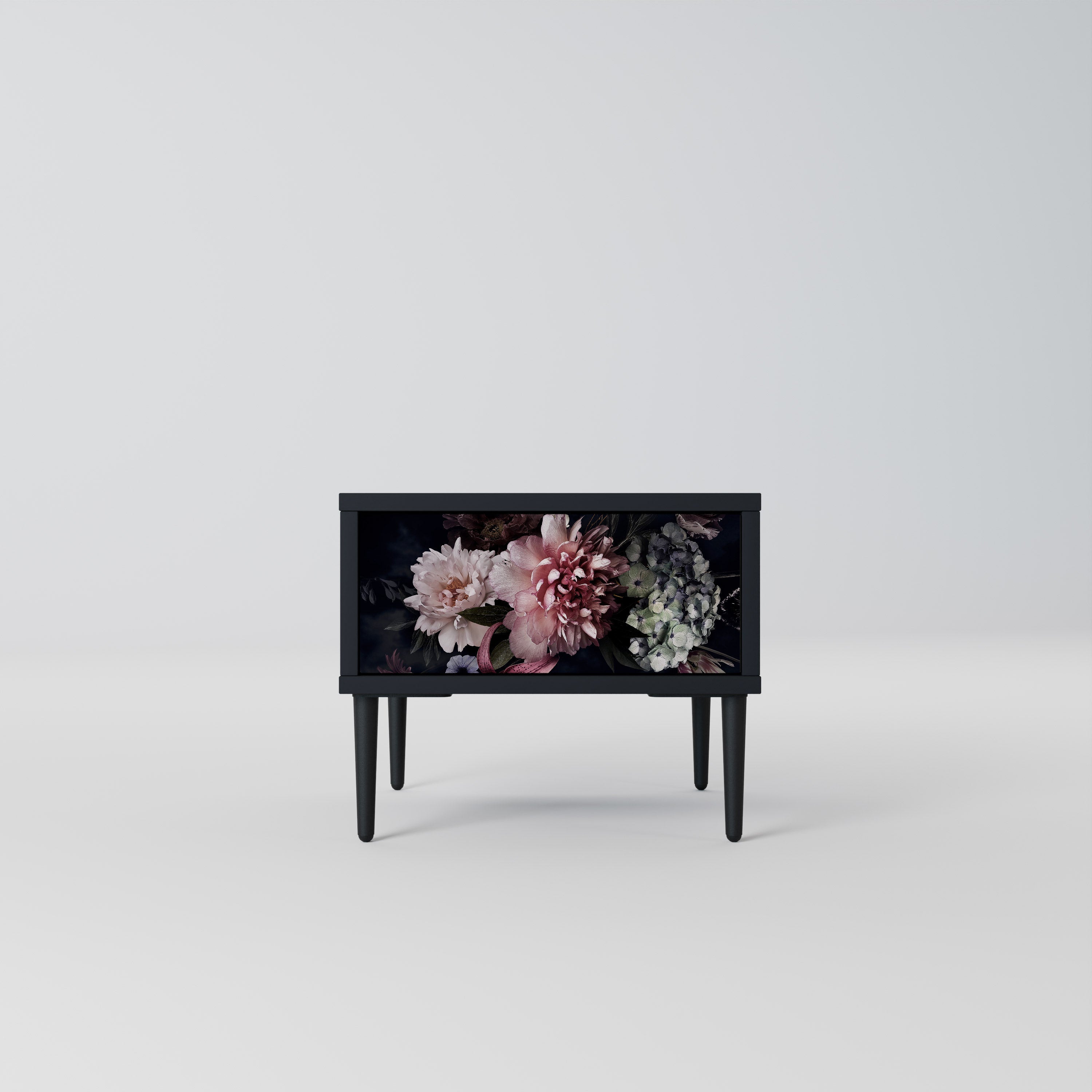 PURE BLOSSOM Nattduksbord i svart finish
