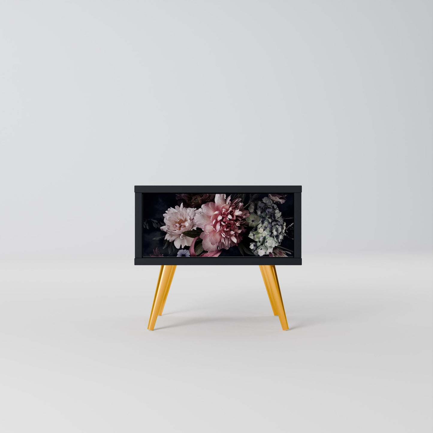 PURE BLOSSOM Nattduksbord i svart finish