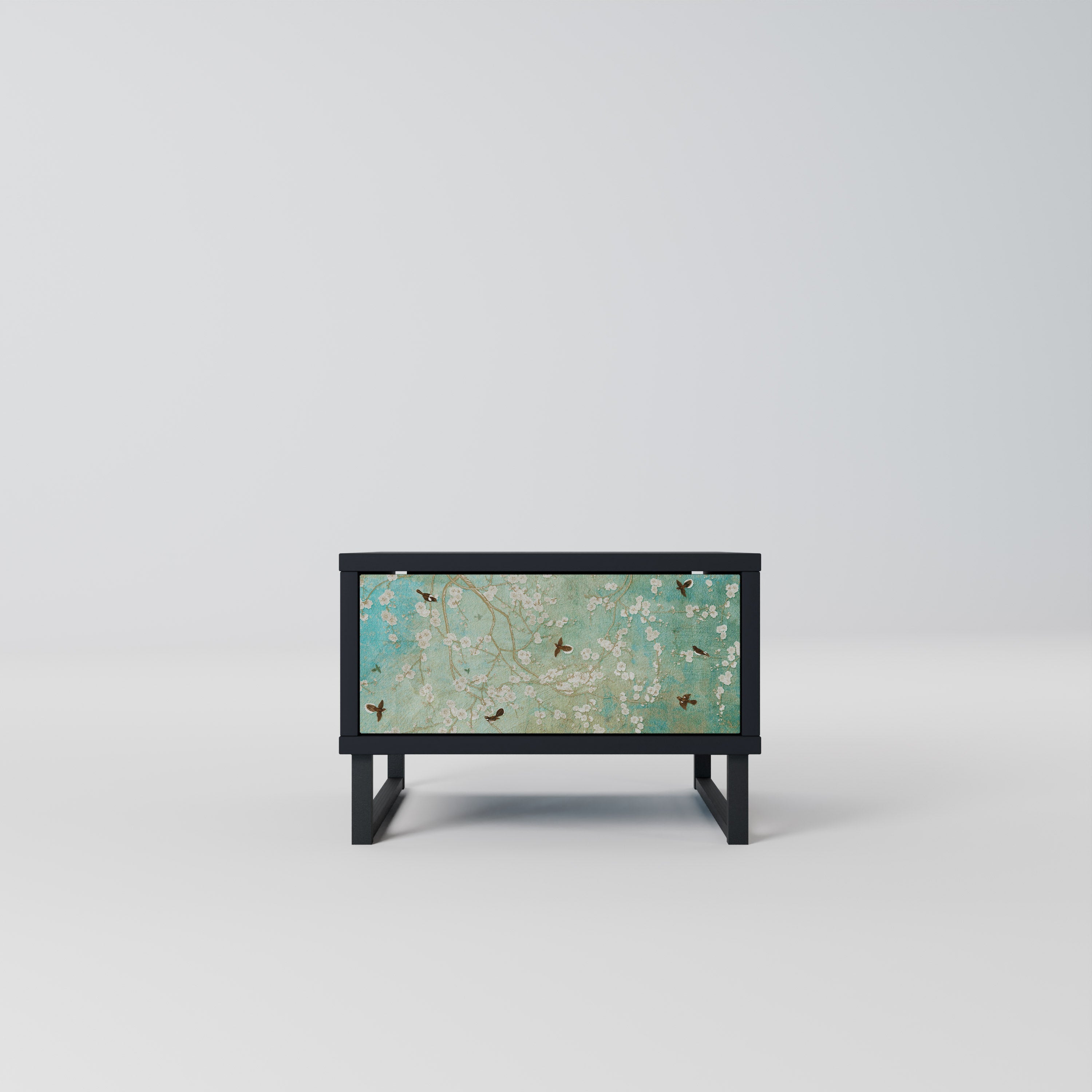 BLOOMING CHARM nattduksbord i svart finish