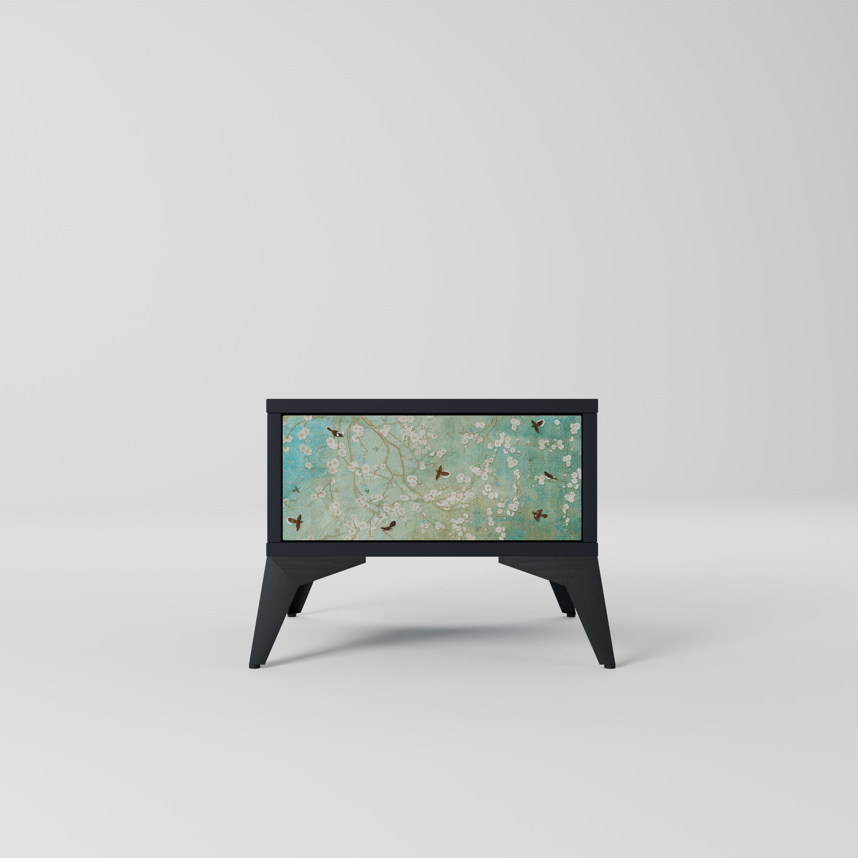 BLOOMING CHARM nattduksbord i svart finish