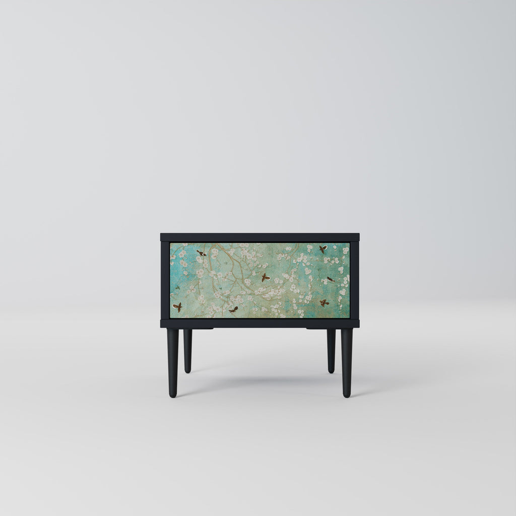 BLOOMING CHARM nattduksbord i svart finish