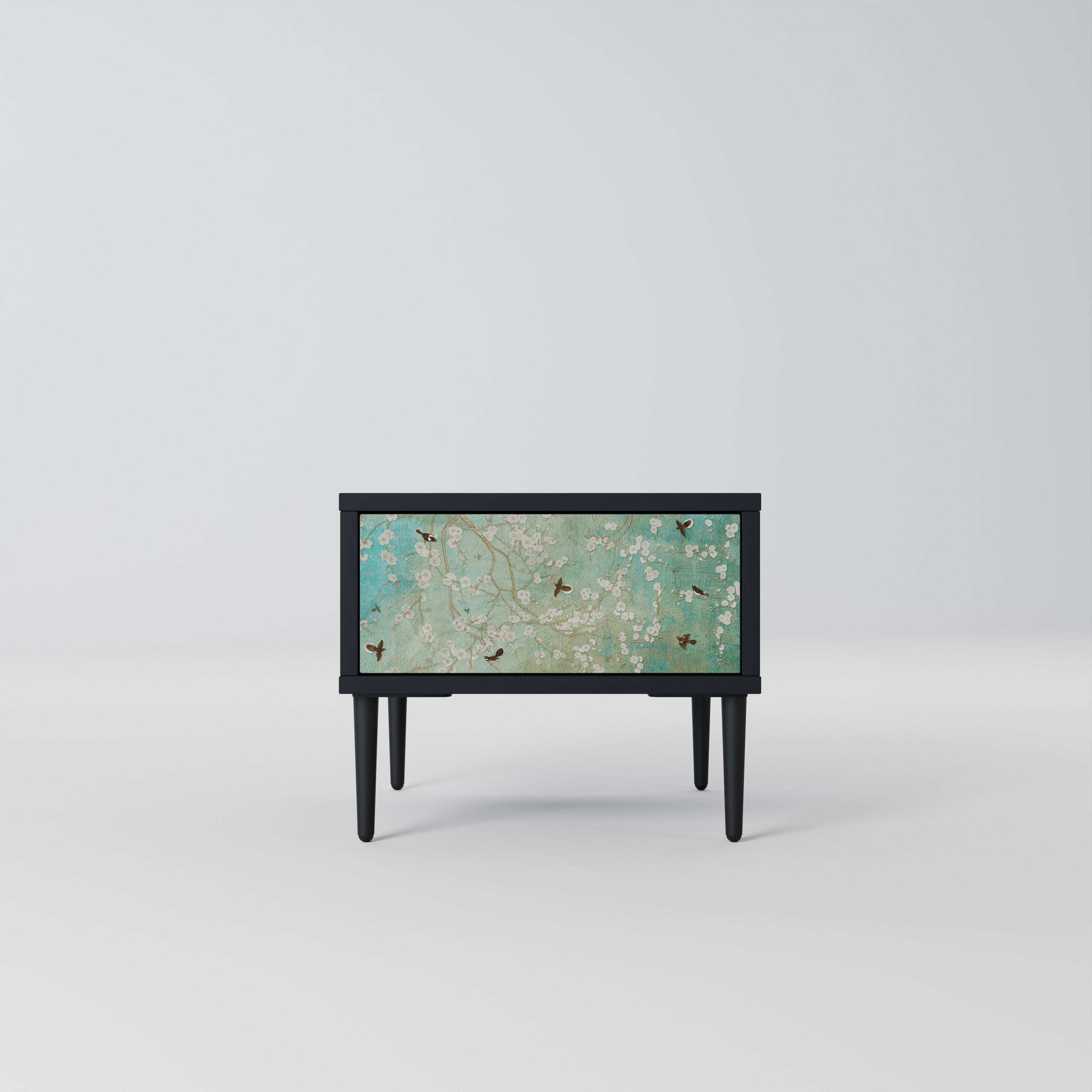 BLOOMING CHARM nattduksbord i svart finish