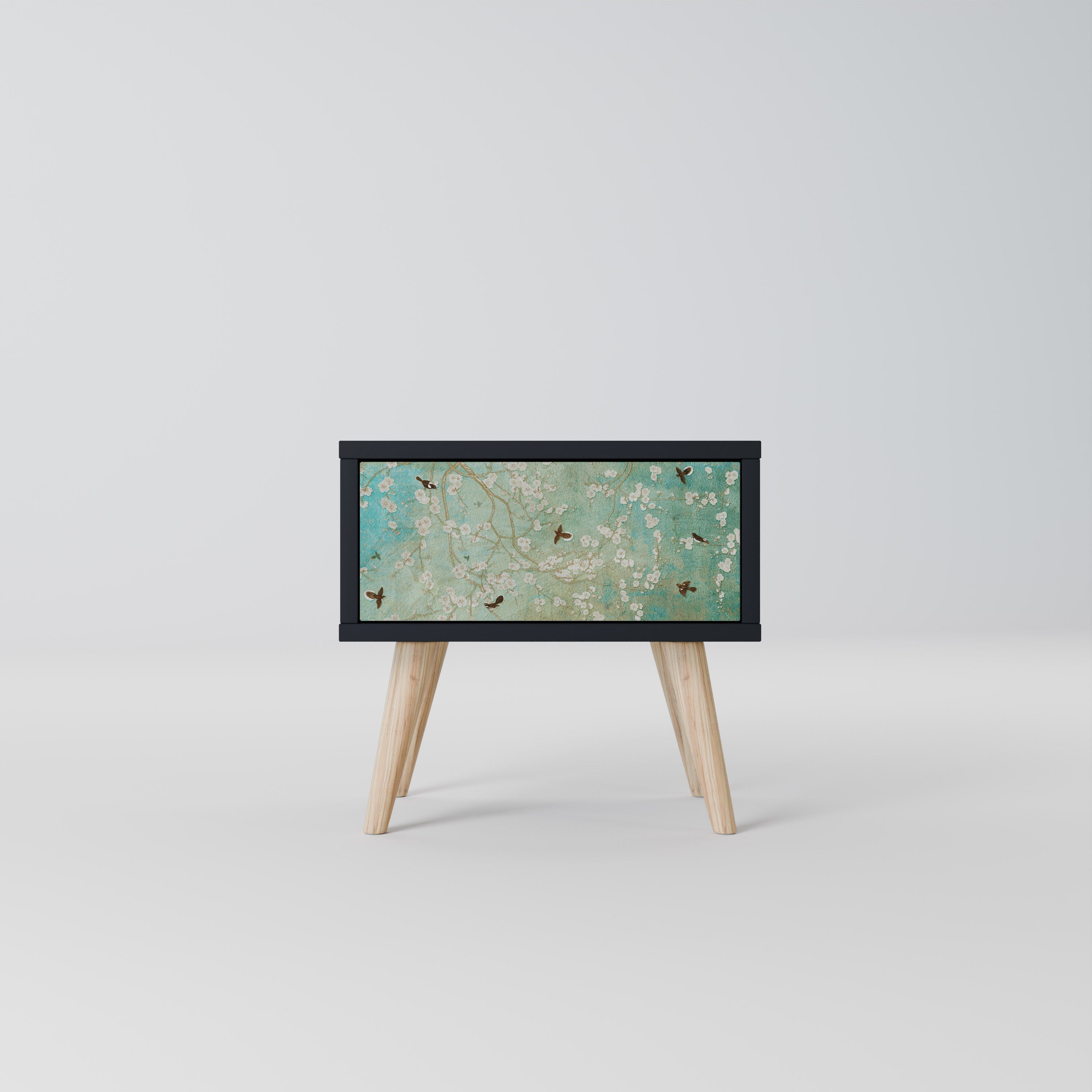 BLOOMING CHARM nattduksbord i svart finish