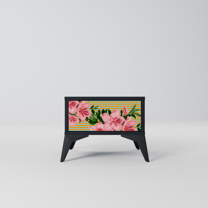 FRAGILE BEAUTY Nattduksbord i svart finish